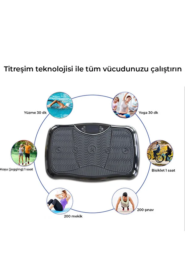 Relax Vibro Vibration Plate – Titreşimli Egzersiz Aleti | Basen, Karın, Kol ve Bacak Spor Cihazı